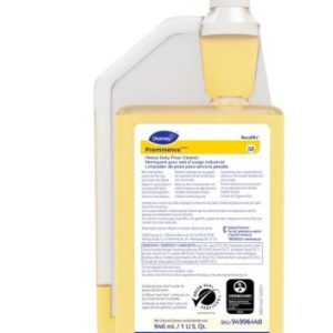 Diversey Prominence Heavy Duty Floor Cleaner, Concentrate, 32 fl oz (1 quart), Citrus Scent, Heavy Duty, Film-free, Rinse-free, pH Neutral, Dilutable, Yellow, 1 Each